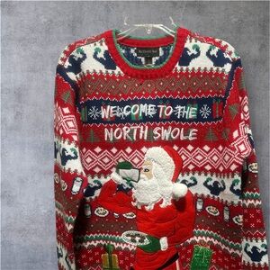 Blizzard Bay Red Christmas Ugly Sweater NWOT